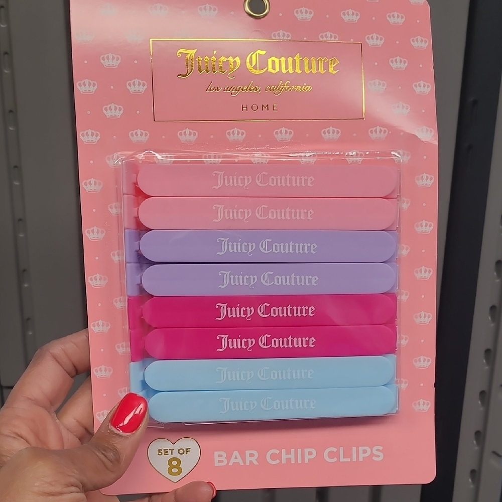 Juicy Couture Colorful Bar Chip Clips Set